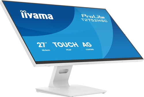 27 Zoll iiyama T2752MSC-W1AG&comma; 68&comma;6cm TFT&comma; 100 Hz&comma; Full HD&comma; 5ms&comma; 1x HDMI&comma; 1x DP&comma; Touchscreen&comma; integrierter USB-Hub