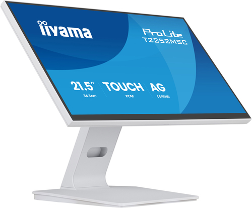 21&period;5 Zoll iiyama T2252MSC-W2AG&comma; 54&comma;6cm TFT&comma; 100 Hz&comma; Full HD&comma; 5ms&comma; 1x HDMI&comma; 1x DP&comma; Touchscreen&comma; integrierter USB-Hub