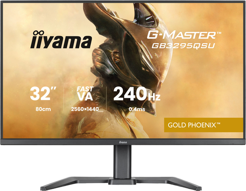 31&period;5 Zoll iiyama GB3295QSU-B1&comma; 80cm TFT&comma; 240 Hz&comma; Quad HD&comma; 2x HDMI&comma; 1x DP&comma; integrierter USB-Hub