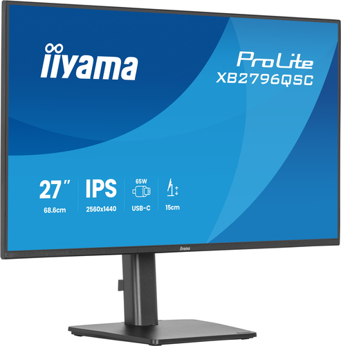 27 Zoll iiyama XB2796QSC-B1&comma; 68&comma;5cm TFT&comma; 75 Hz&comma; Quad HD&comma; 4ms&comma; 1x HDMI&comma; integrierter USB-Hub