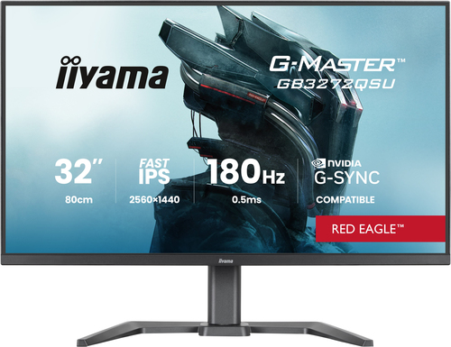 31&period;5 Zoll iiyama GB3272QSU-B1&comma; 80cm TFT&comma; 180 Hz&comma; Quad HD&comma; 2x HDMI&comma; 1x DP&comma; integrierter USB-Hub