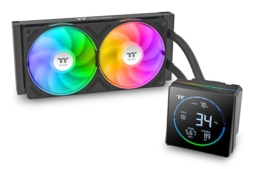 Thermaltake TH240-S V3 ARGB, schwarz, Komplett-Wasserkühlung, 500-2500rpm, 37,8 dB, 3,86 mmH2O, 3-polig Thermaltake TH240-S V3 ARGB, schwarz, Komplett-Wasserkühlung, 500-2500rpm, 37,8 dB, 3,86 mmH2O, 3-polig