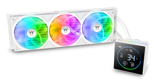Thermaltake TH360-S V3 ARGB, schwarz, weiß, Komplett-Wasserkühlung, 500-2500rpm, 37,8 dB, 3,86 mmH2O, 3-polig Thermaltake TH360-S V3 ARGB, schwarz, weiß, Komplett-Wasserkühlung, 500-2500rpm, 37,8 dB, 3,86 mmH2O, 3-polig