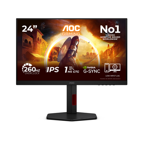 23.8 Zoll AOC 24G4ZR, 60,5cm TFT, 260 Hz, Full HD, 1ms, 2x HDMI, 1x DP 23.8 Zoll AOC 24G4ZR, 60,5cm TFT, 260 Hz, Full HD, 1ms, 2x HDMI, 1x DP