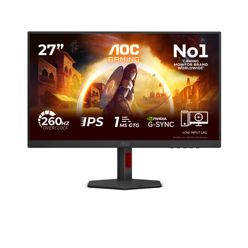 27 Zoll AOC 27G4ZR, 68,6cm TFT, 260 Hz, Full HD, 1ms, 2x HDMI, 1x DP 27 Zoll AOC 27G4ZR, 68,6cm TFT, 260 Hz, Full HD, 1ms, 2x HDMI, 1x DP
