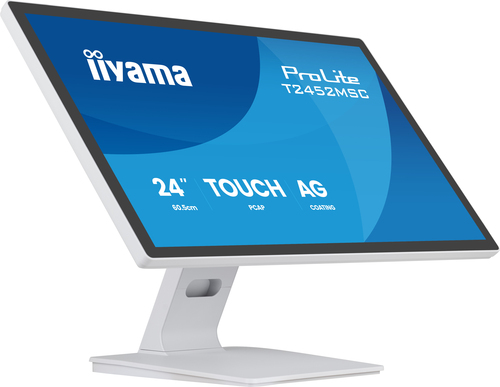 24 Zoll iiyama T2452MSC-W1AG&comma; 60&comma;5cm TFT&comma; 100 Hz&comma; Full HD&comma; 5ms&comma; 1x DP&comma; Touchscreen&comma; integrierter USB-Hub