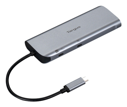Targus DOCK427GL, USB 3.2 Gen 2 (3.1 Gen 2) Type-C, grau, USB Power Delivery, Aluminium Gehäuse Targus DOCK427GL, USB 3.2 Gen 2 (3.1 Gen 2) Type-C, grau, USB Power Delivery, Aluminium Gehäuse