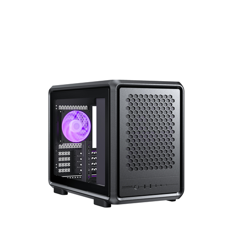 Cooler Master MasterFrame 400 Mesh&comma; Midi Tower&comma; schwarz&comma; transparent&comma; Glasfenster