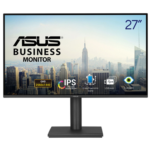 27 Zoll ASUS BE27AQ, 68,6cm TFT, 75 Hz, Quad HD, 5ms, 1x HDMI, 1x DP, integrierter USB-Hub 27 Zoll ASUS BE27AQ, 68,6cm TFT, 75 Hz, Quad HD, 5ms, 1x HDMI, 1x DP, integrierter USB-Hub