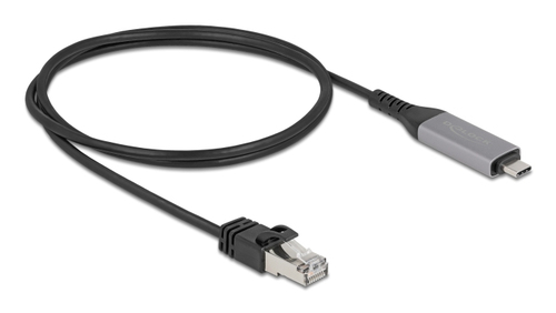 1m Patchkabel Cat6, schwarz, anthrazit, DeLOCK 1m Patchkabel Cat6, schwarz, anthrazit, DeLOCK