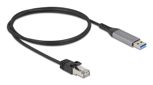 1m Patchkabel Cat6, schwarz, anthrazit, DeLOCK 1m Patchkabel Cat6, schwarz, anthrazit, DeLOCK