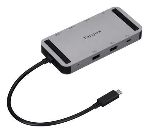 Targus DOCK429GL&comma; USB4&comma; silber&comma; USB Power Delivery&comma; Aluminium Geh&auml;use