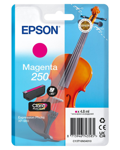Epson 250 Violin Claria Photo HD&comma; original&comma; magenta