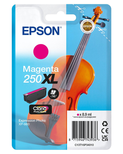 Epson 250XL Violin Claria Photo HD&comma; original&comma; magenta