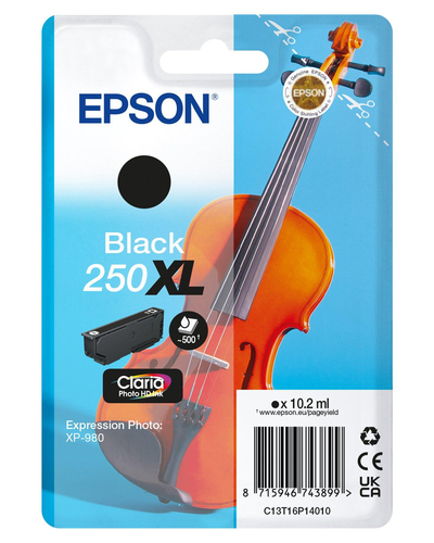 Epson 250XLViolin Claria Photo HD&comma; original&comma; schwarz