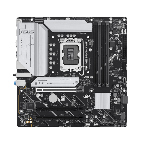 ASUS PRIME B760M-A WIFI II&comma; micro ATX LGA 1700 Mainboard&comma; 4x DDR5&comma; max&period; 256 GB&comma; 1x HDMI&comma; 1x DisplayPort&comma; WiFi