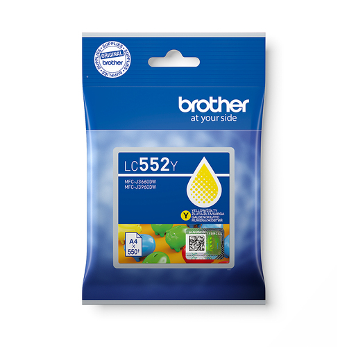 Brother LC552Y, original, gelb Brother LC552Y, original, gelb