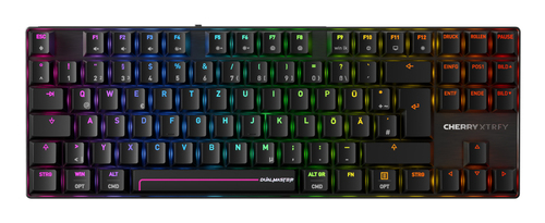 CHERRY MX 8.2 Pro TMR Wireless schwarz Tastatur, Layout: DE, Cherry MK Crystal Magnetisch, RGB CHERRY MX 8.2 Pro TMR Wireless schwarz Tastatur, Layout: DE, Cherry MK Crystal Magnetisch, RGB