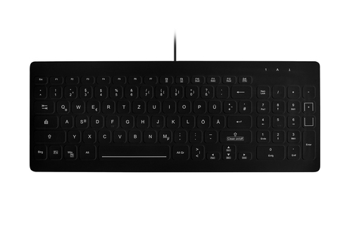Contour Design AK-CB7012F-U1-B&sol;NOR schwarz Tastatur&comma; Layout&colon; Nordisch&comma; Scherenschalter