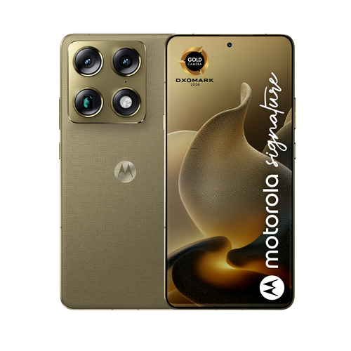 Motorola signature&comma; gold&comma; 6&period;8 Zoll&comma; 50 MP&comma; 16 GB&comma; 512 GB&comma; Android Smartphone