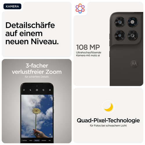 Motorola moto g77, schwarz, 6.8 Zoll, 108 MP, 8 GB, 256 GB, Android Smartphone Motorola moto g77, schwarz, 6.8 Zoll, 108 MP, 8 GB, 256 GB, Android Smartphone