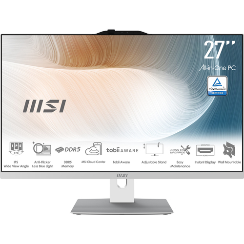MSI Modern AM272P 1M-1428AT All-in-One-PC&comma; 68&comma;6 cm Display&comma; Intel Core 5 120U &lpar;10C&sol;12T&rpar;&comma; 512 GB PCIe SSD&comma; 16 GB RAM&comma; Win 11 Pro