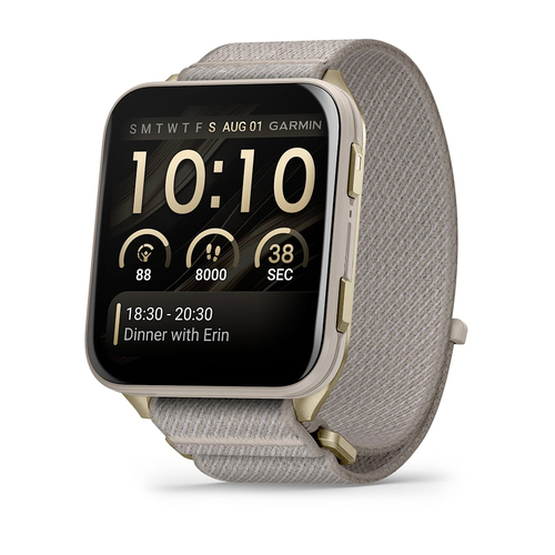 Garmin Venu X1&comma; grau&comma; Touchscreen&comma; rechteckig&comma; Smartwatch