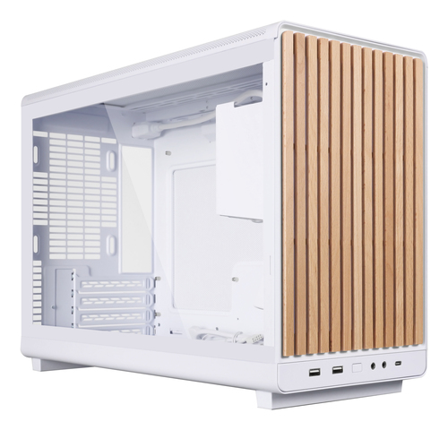 Lian Li A3-mATX, Micro Tower, weiß, holz, Glasfenster Lian Li A3-mATX, Micro Tower, weiß, holz, Glasfenster