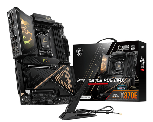 MSI MEG X870E ACE MAX, ATX AM5 Mainboard, 4x DDR5, max. 256 GB, 2x USB-C, WiFi MSI MEG X870E ACE MAX, ATX AM5 Mainboard, 4x DDR5, max. 256 GB, 2x USB-C, WiFi