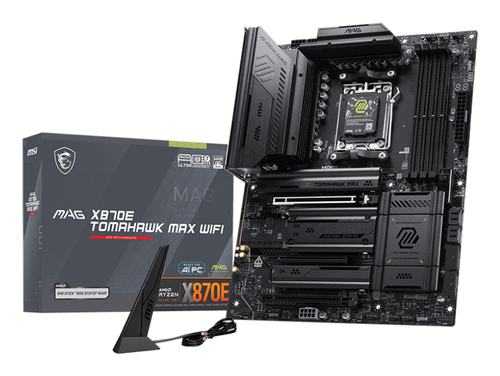 MSI MAG X870E TOMAHAWK MAX WIFI&comma; ATX AM5 Mainboard&comma; 4x DDR5&comma; max&period; 256 GB&comma; 1x HDMI 2&period;1&comma; 2x DisplayPort 1&period;4&comma; 1x USB-C&comma; WiFi