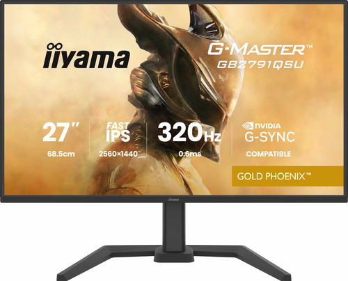 27 Zoll iiyama GB2791QSU-B1, 68,5cm TFT, 320 Hz, Wide Quad HD, 2x HDMI, 1x DP, integrierter USB-Hub 27 Zoll iiyama GB2791QSU-B1, 68,5cm TFT, 320 Hz, Wide Quad HD, 2x HDMI, 1x DP, integrierter USB-Hub