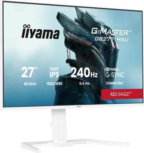 27 Zoll iiyama GB2771HSU-W1&comma; 68&comma;6cm TFT&comma; 240 Hz&comma; Full HD&comma; 2x HDMI&comma; 1x DP&comma; integrierter USB-Hub