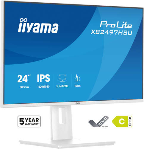 23&period;8 Zoll iiyama XB2497HSU-W1&comma; 60&comma;5cm TFT&comma; 120 Hz&comma; Full HD&comma; 4ms&comma; 1x HDMI&comma; 1x DP&comma; integrierter USB-Hub