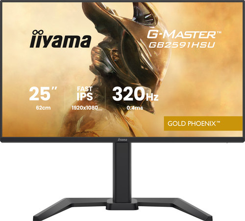 24&period;5 Zoll iiyama GB2591HSU-B1&comma; 62cm TFT&comma; 320 Hz&comma; Full HD&comma; 0&comma;4ms&comma; 2x HDMI&comma; 1x DP&comma; integrierter USB-Hub