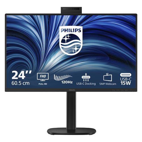 23&period;8 Zoll Philips 24B2U3301H&sol;00&comma; 60&comma;5cm TFT&comma; 120 Hz&comma; Full HD&comma; 4ms&comma; 1x HDMI&comma; 1x DP&comma; integrierte Kamera&comma; integrierter USB-Hub