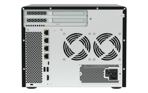 QNAP TVS-H877AX&comma; 16 GB RAM&comma; 2x 2&period;5 GBit&sol;s LAN&comma; Tower NAS schwarz