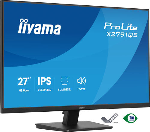 27 Zoll iiyama X2791QS-B1&comma; 68&comma;5cm TFT&comma; 75 Hz&comma; Quad HD&comma; 1x HDMI&comma; 1x DP