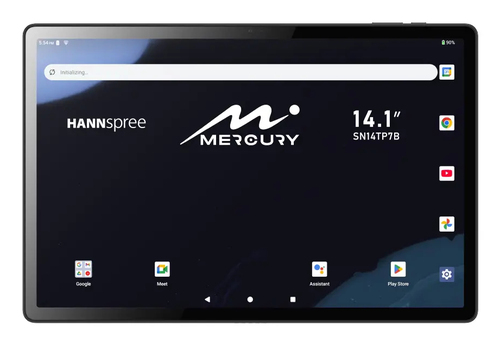Hannspree Mercury&comma; Android 14&period;1 Zoll Tablet&comma; Mediatek MT8786&comma; 6 GB&comma; 128 GB&comma; 4G&comma; schwarz