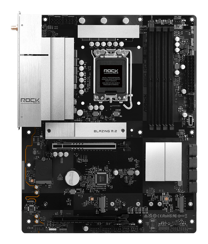 Asrock B860 Rock WiFi 7&comma; ATX LGA 1851 &lpar;V1&rpar; Mainboard&comma; 4x DDR5&comma; max&period; 256 GB&comma; 1x HDMI 2&period;1&comma; 1x USB-C&comma; WiFi