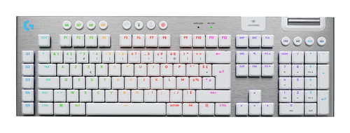 Logitech G G915 X LIGHTSPEED weiß Tastatur, Layout: Französisch, Logitech GL Tactile, beleuchtet Logitech G G915 X LIGHTSPEED weiß Tastatur, Layout: Französisch, Logitech GL Tactile, beleuchtet