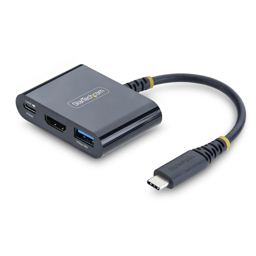 StarTech.com 168B-USBC-MULTIPORT, USB 3.2 Gen 1 (3.1 Gen 1) Type-C, schwarz, USB Power Delivery StarTech.com 168B-USBC-MULTIPORT, USB 3.2 Gen 1 (3.1 Gen 1) Type-C, schwarz, USB Power Delivery