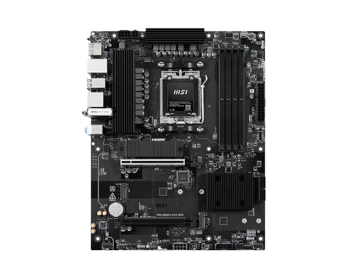 MSI PRO B850-S EVO WIFI, ATX AM5 Mainboard, 4x DDR5, max. 256 GB, 1x HDMI 2.1, 1x DisplayPort 1.4, 1x USB-C, WiFi MSI PRO B850-S EVO WIFI, ATX AM5 Mainboard, 4x DDR5, max. 256 GB, 1x HDMI 2.1, 1x DisplayPort 1.4, 1x USB-C, WiFi