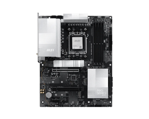 MSI PRO X870E-S EVO WIFI&comma; ATX AM5 Mainboard&comma; 4x DDR5&comma; max&period; 256 GB&comma; 1x HDMI 2&period;1&comma; 2x DisplayPort 1&period;4&comma; WiFi