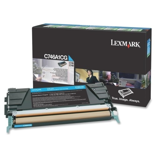 Lexmark C746A1CG, original, cyan, Toner Lexmark C746A1CG, original, cyan, Toner