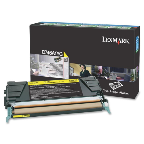 Lexmark C746A1YG, original, gelb, Toner Lexmark C746A1YG, original, gelb, Toner