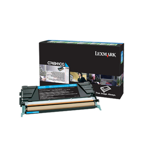 Lexmark C748H1CG, original, cyan, Toner Lexmark C748H1CG, original, cyan, Toner