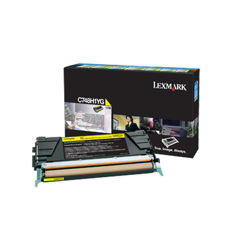 Lexmark C748H1YG, original, gelb, Toner Lexmark C748H1YG, original, gelb, Toner
