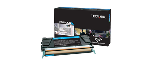 Lexmark C748H2CG&comma; original&comma; cyan&comma; Toner