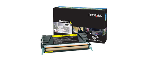 Lexmark X746A1YG, original, gelb, Toner Lexmark X746A1YG, original, gelb, Toner