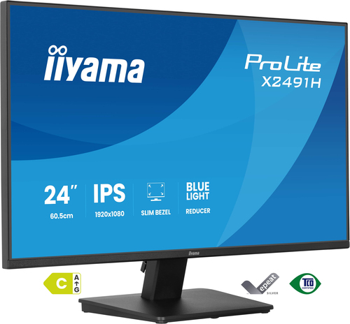23&period;8 Zoll iiyama X2491H-B1&comma; 60&comma;5cm TFT&comma; 120 Hz&comma; Full HD&comma; 1x HDMI&comma; 1x DP